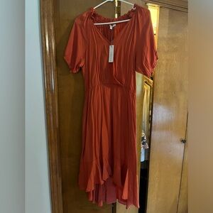 NWT high low maxi dress.